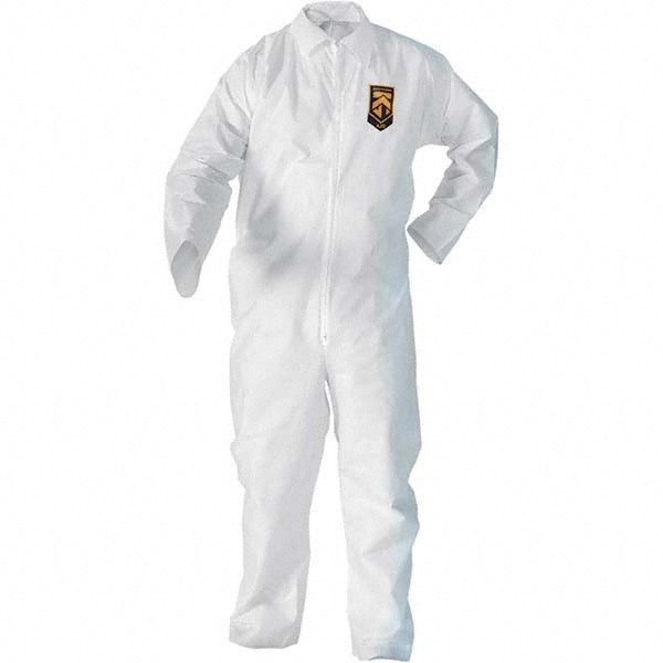 Medium White Particle Protection Protective Garment - KleenGuard 49002