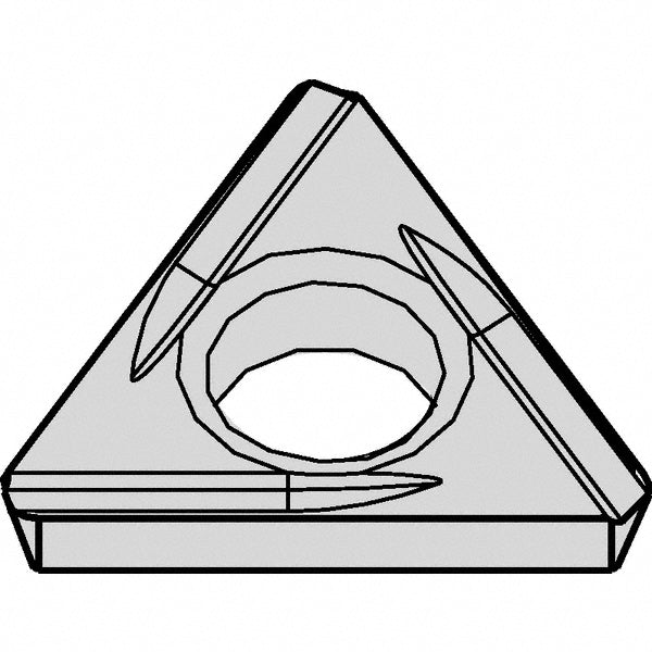 Triangle Carbide Insert, Grade KCU10B, AlTiN - Kennametal 7096412