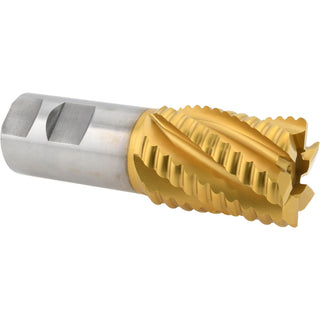 1.5" 6-Flute Cobalt Roughing End Mill, TiN - Hertel 06822084
