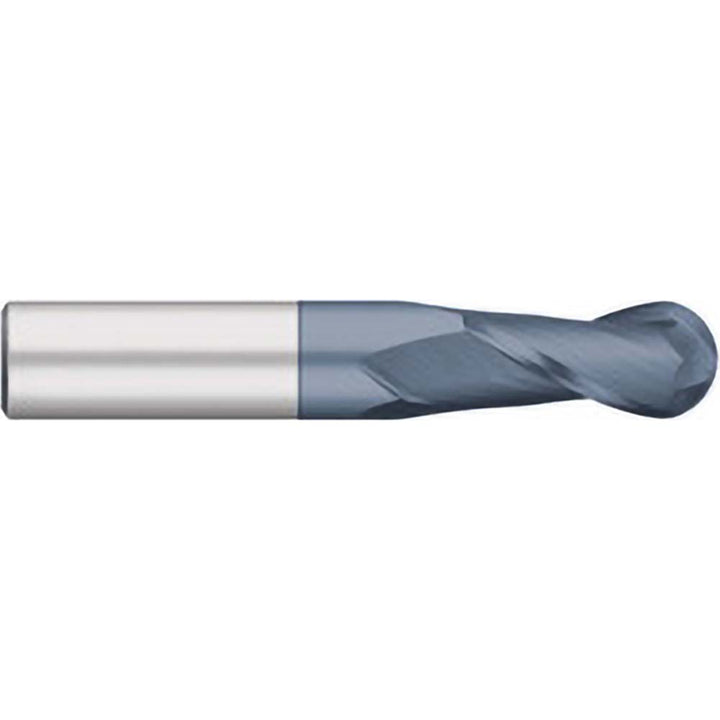 1/16" 2-Flute Solid Carbide Ball End Mill, AlTiN - Titan USA TC11104