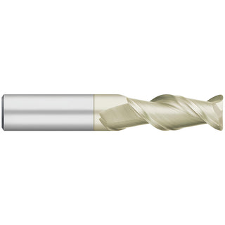 1/2" 2-Flute Solid Carbide Corner Radius End Mill, ZrN - Titan USA TC64732
