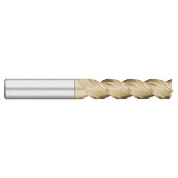 1/2" 3-Flute Solid Carbide Square End Mill, ZrN - Titan USA TC63532