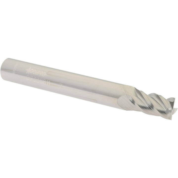 0.2756" 4-Flute Solid Carbide Square End Mill - Accupro 12182820