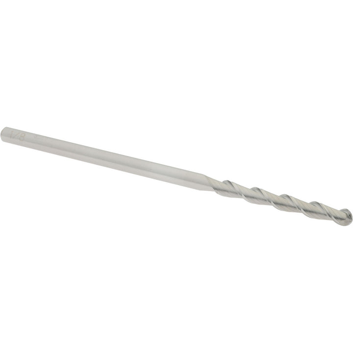 1/8" 2-Flute Solid Carbide Ball End Mill - Accupro 12184241