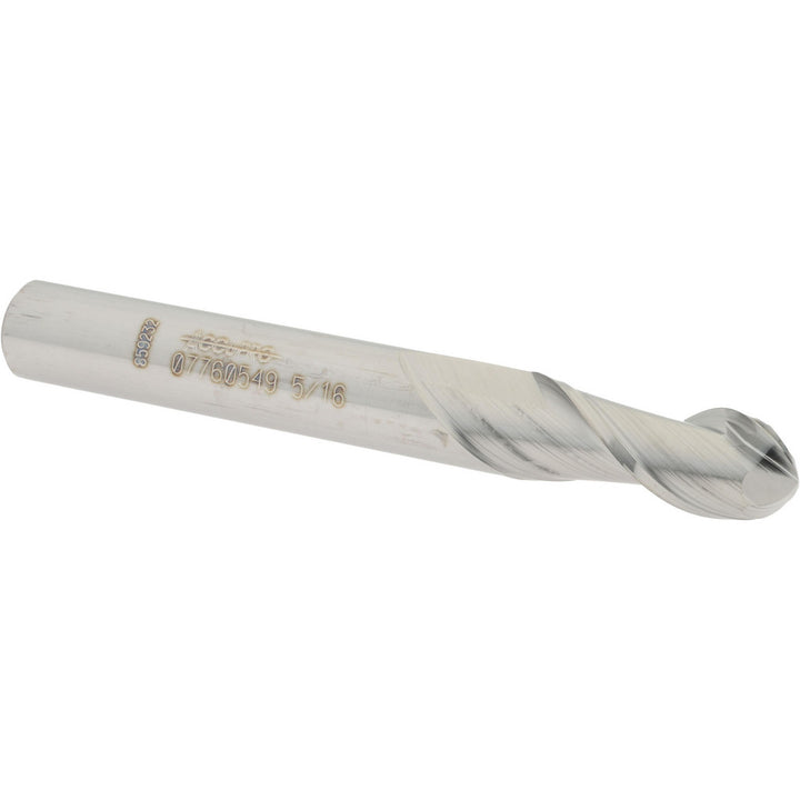 5/16" 2-Flute Solid Carbide Ball End Mill - Accupro 12183980