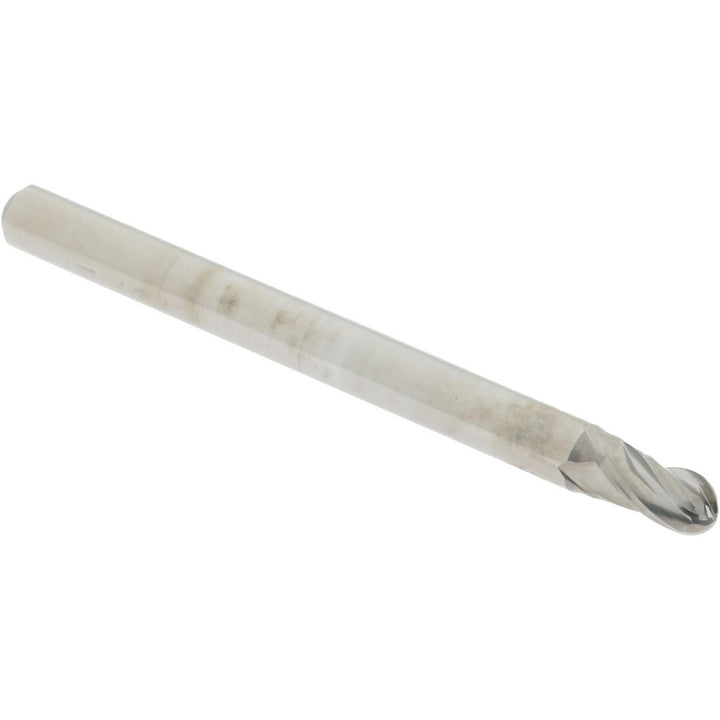 7/64" 4-Flute Solid Carbide Ball End Mill - Accupro 12184760