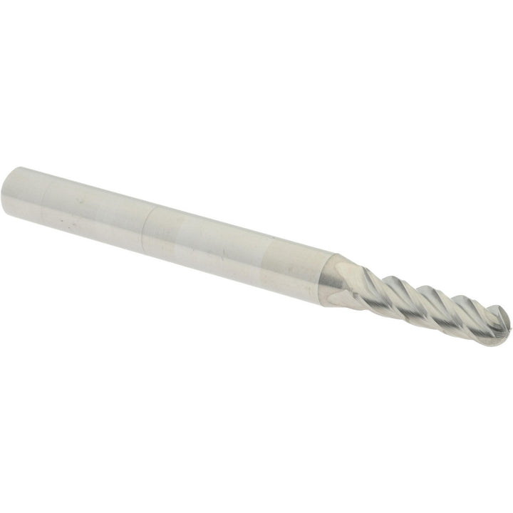9/64" 4-Flute Solid Carbide Ball End Mill - Accupro 12184580