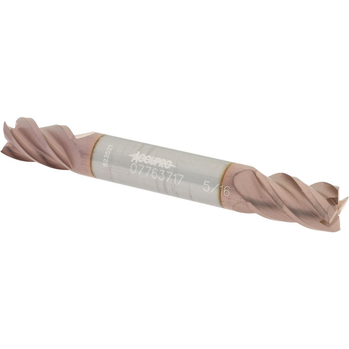5/16" 4-Flute Solid Carbide Square End Mill, TiCN - Accupro 12185228