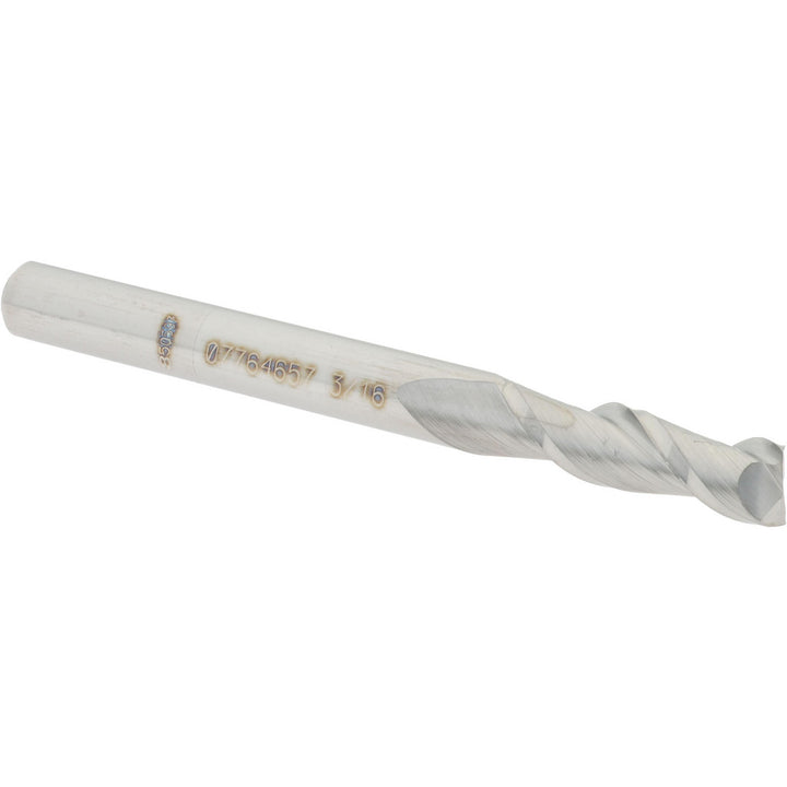 3/16" 2-Flute Solid Carbide Square End Mill - Accupro 12181290