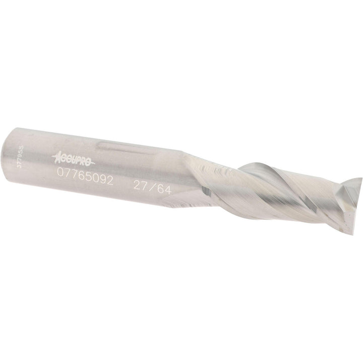 27/64" 2-Flute Solid Carbide Square End Mill - Accupro 12181440