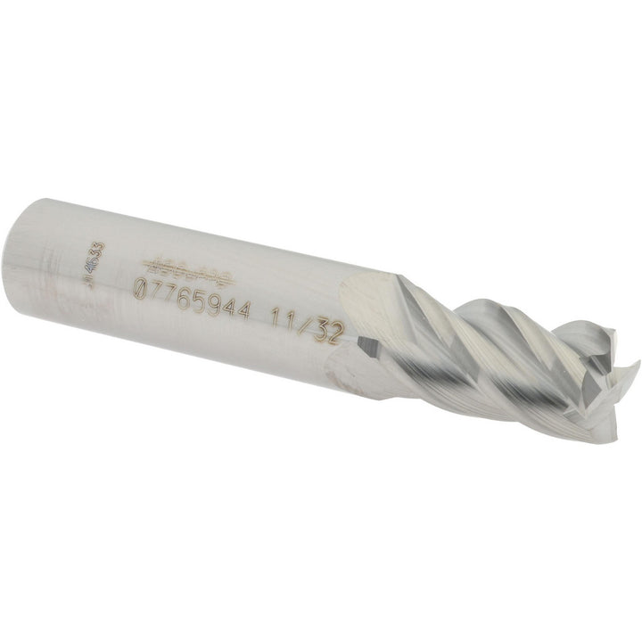 11/32" 4-Flute Solid Carbide Square End Mill - Accupro 12182862