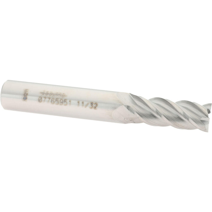 11/32" 4-Flute Solid Carbide Square End Mill - Accupro 12182520