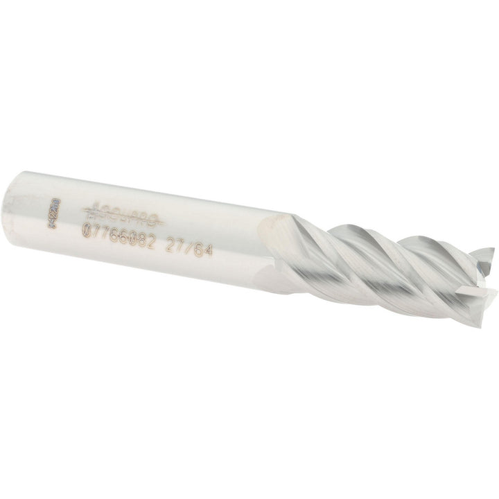 27/64" 4-Flute Solid Carbide Square End Mill - Accupro 12182565