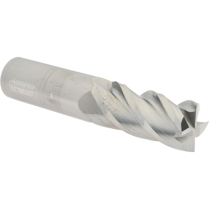 1" 4-Flute Solid Carbide Square End Mill - Accupro 12182967