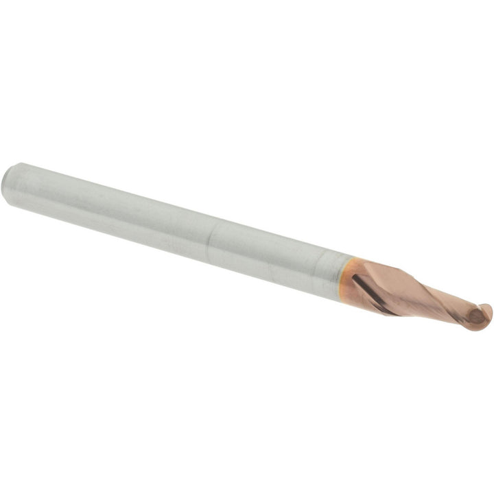 3/32" 2-Flute Solid Carbide Ball End Mill, TiCN - Accupro 12184077