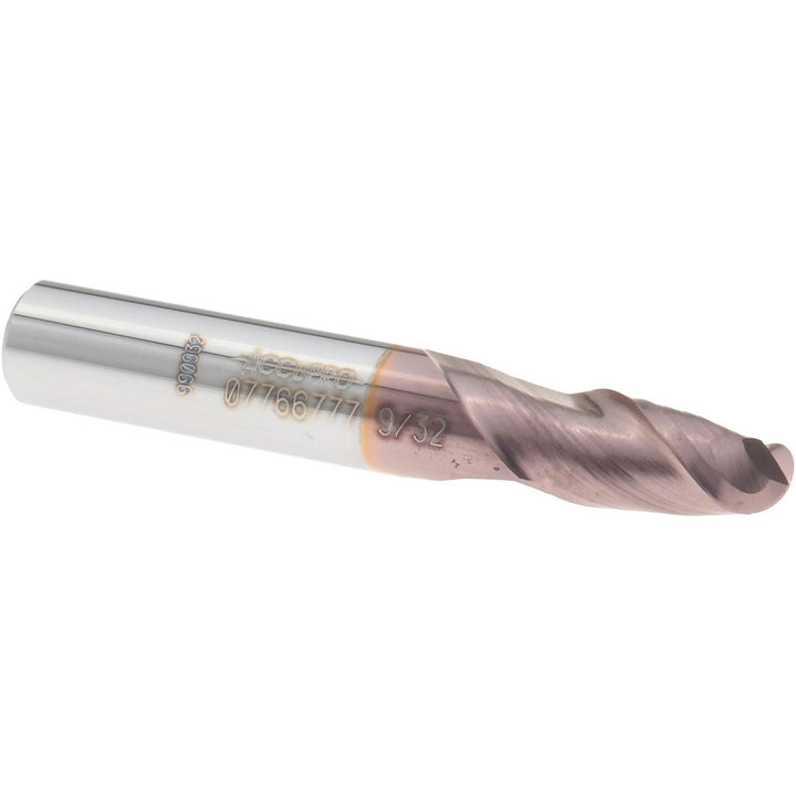 9/32" 2-Flute Solid Carbide Ball End Mill, TiCN - Accupro 12184137