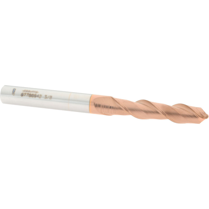 3/8" 2-Flute Solid Carbide Ball End Mill, TiCN - Accupro 12184254