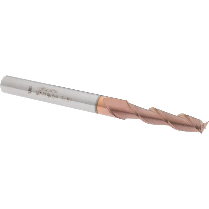 7/32" 2-Flute Solid Carbide Square End Mill, TiCN - Accupro 12181780