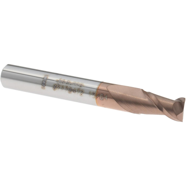 15/64" 2-Flute Solid Carbide Square End Mill, TiCN - Accupro 12181624