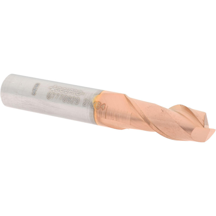 27/64" 2-Flute Solid Carbide Square End Mill, TiCN - Accupro 12181441