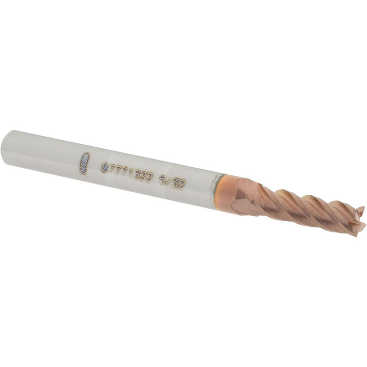 5/32" 4-Flute Solid Carbide Square End Mill, TiCN - Accupro 12182401
