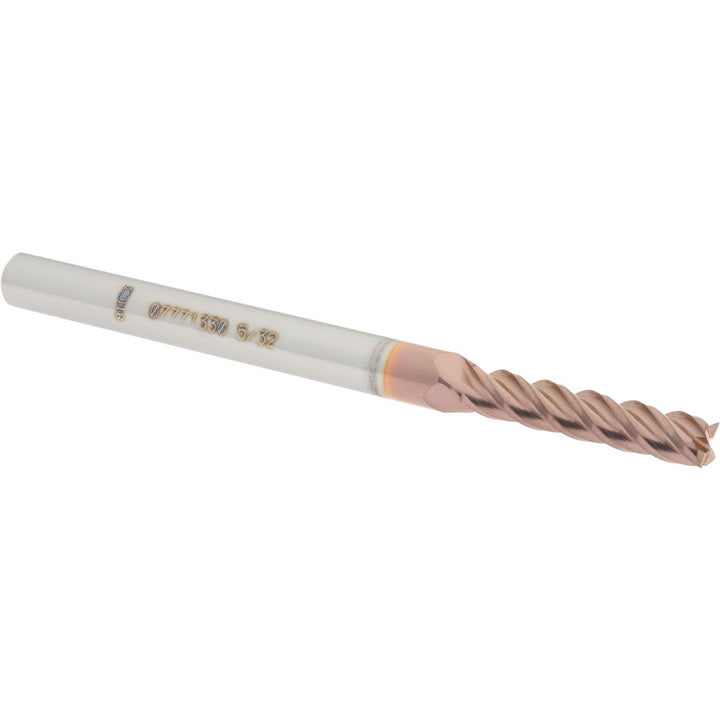 5/32" 4-Flute Solid Carbide Square End Mill, TiCN - Accupro 12183394