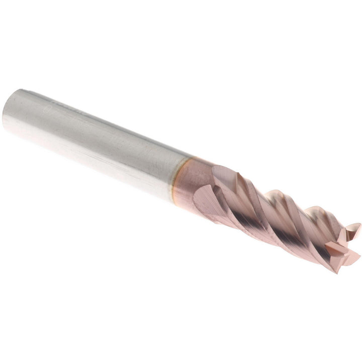 19/64" 4-Flute Solid Carbide Square End Mill, TiCN - Accupro 12182485