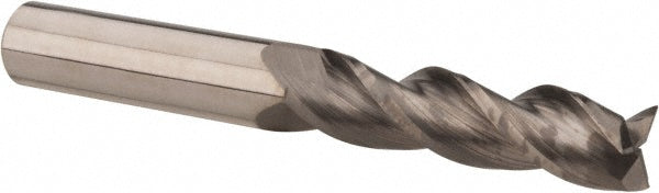 1/2" 3-Flute Solid Carbide Square End Mill - Accupro 314869