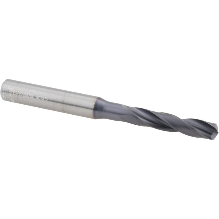0.2441" Solid Carbide Drill Bit, TiAlN, 140° point - Kennametal 1982397