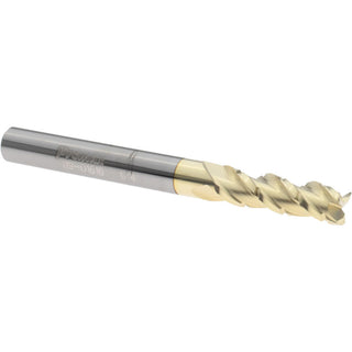 0.2500" 3-Flute Solid Carbide Corner Radius End Mill, ZrN - ProMax 119-01616
