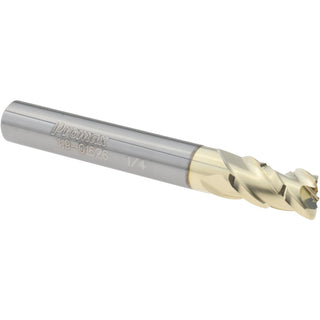 0.2500" 3-Flute Solid Carbide Corner Radius End Mill, ZrN - ProMax 119-01626