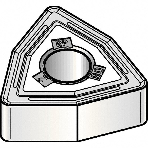 WNMG080412RP Carbide Insert, Grade KCP10B, TiCN - Kennametal 5387919