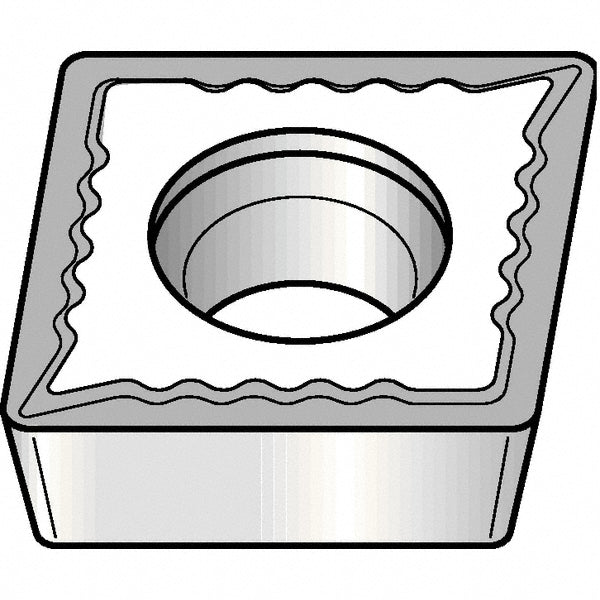 C - Diamond (Rhombic) 80-Deg 1/4" IC Carbide Insert, Grade KCP25B, TiCN - Kennametal 5537430