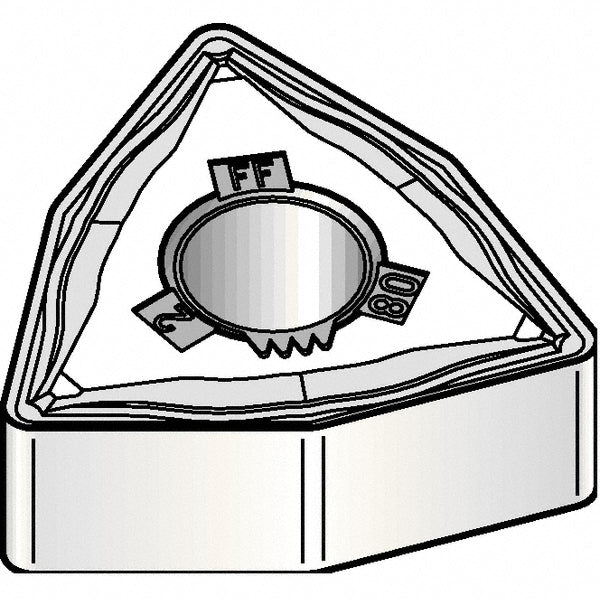 Trigon Carbide Insert, Grade KCU10B, AlTiN - Kennametal 7093287