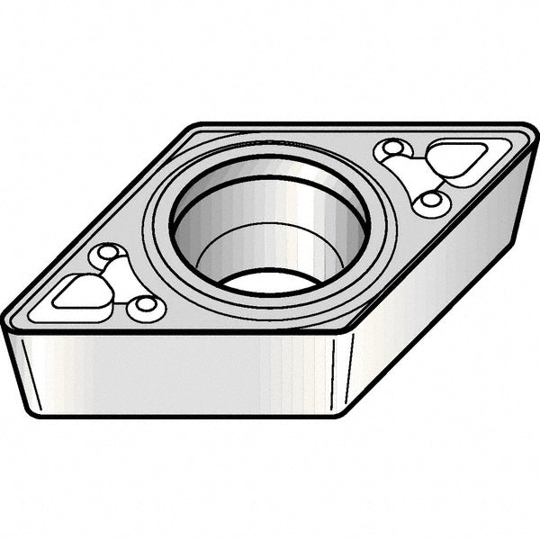 DCMT11T304MF Carbide Insert, Grade KCP25B, TiCN - Kennametal 5694103