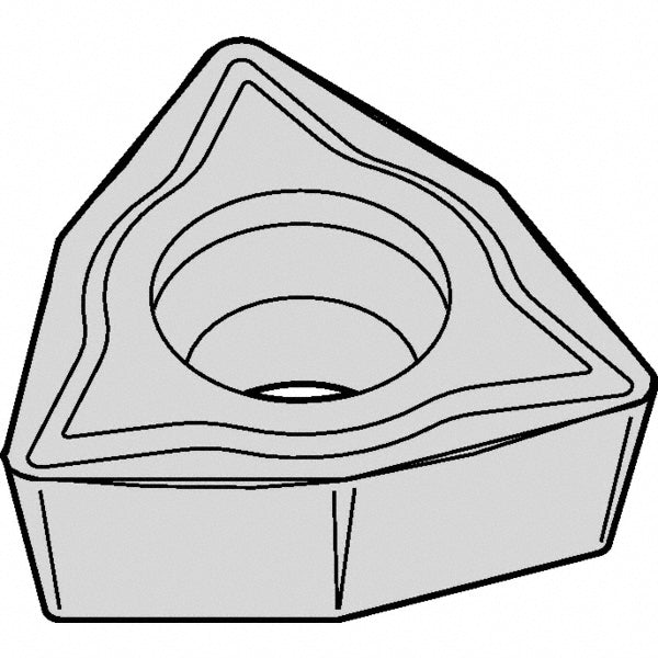 W - Trigon 80-Deg 1/4" IC Carbide Insert, Grade KCP10, TiCN - Kennametal 3749416