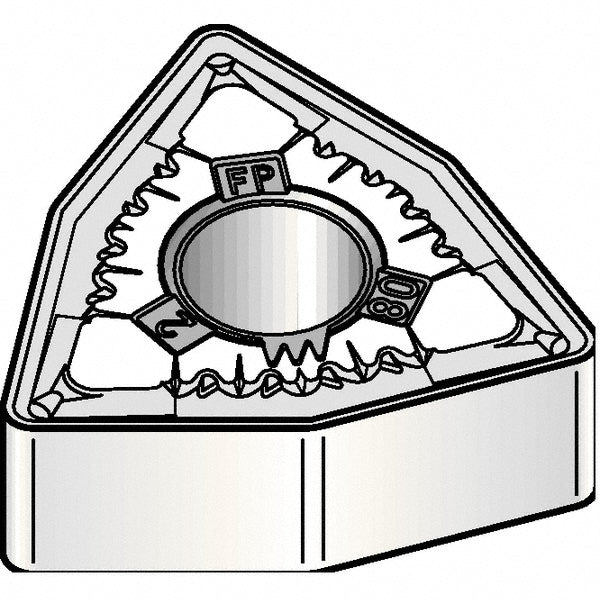 Trigon Carbide Insert, Grade KCU10B, AlTiN - Kennametal 7093521