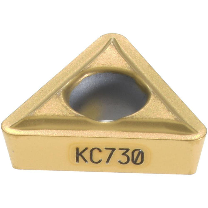 T - Triangle 1/4" IC Carbide Insert, Grade KC730, TiN - Kennametal 1161959