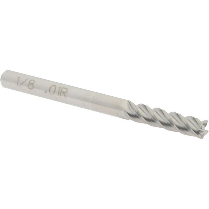 1/8" 4-Flute Solid Carbide Corner Radius End Mill - Accupro 12182377