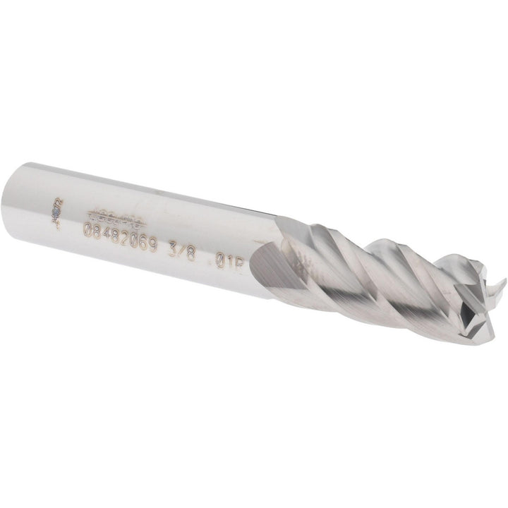 3/8" 4-Flute Solid Carbide Corner Radius End Mill - Accupro 12182530