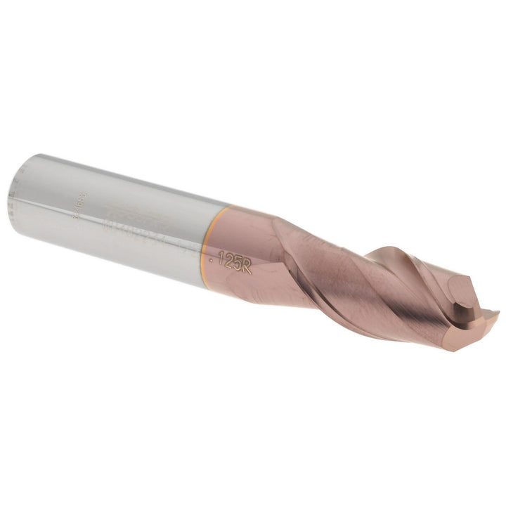 1/2" 2-Flute Solid Carbide Corner Radius End Mill, TiCN - Accupro 12181472