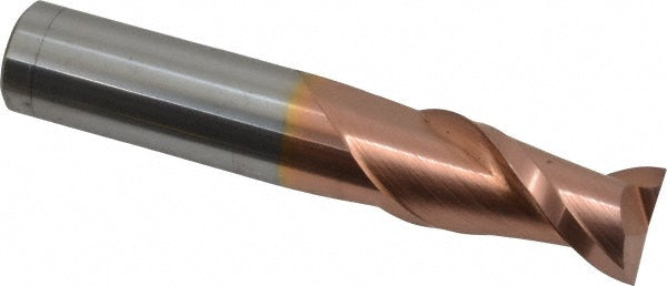 5/8" 2-Flute Solid Carbide Corner Radius End Mill, TiCN - Accupro 12181504
