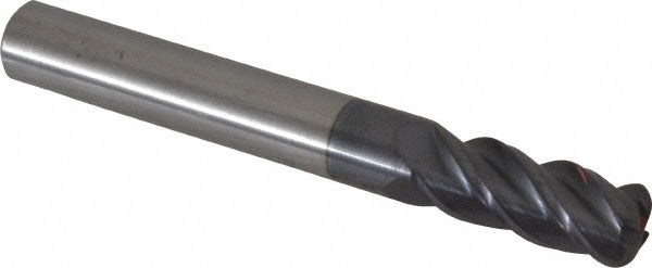 5/16" 4-Flute Solid Carbide Corner Radius End Mill, AlTiN - Accupro 12182513