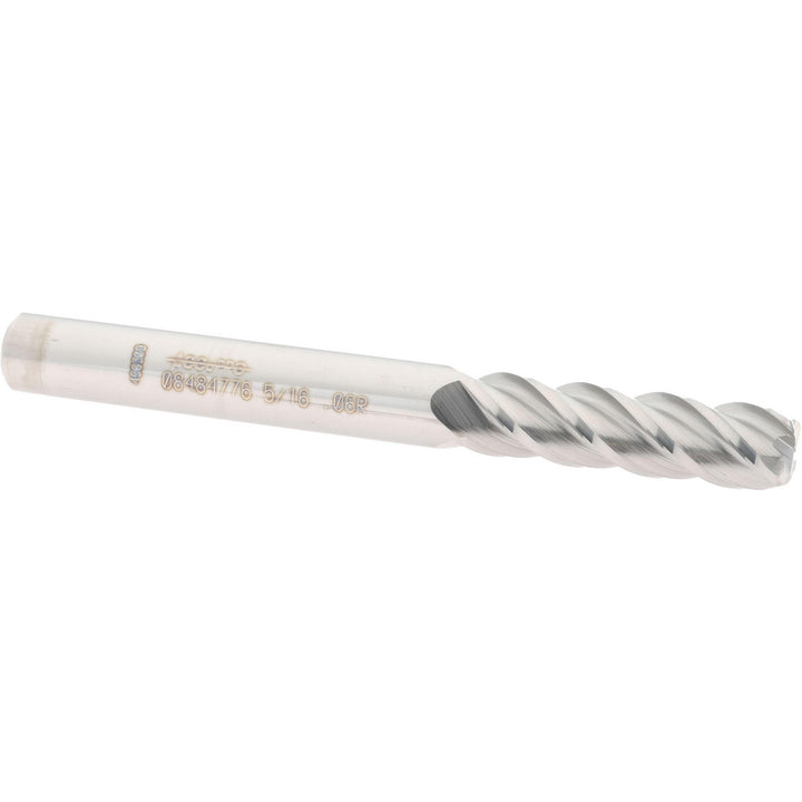 5/16" 4-Flute Solid Carbide Corner Radius End Mill - Accupro 12183028