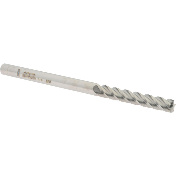 1/4" 4-Flute Solid Carbide Corner Radius End Mill - Accupro 12183229