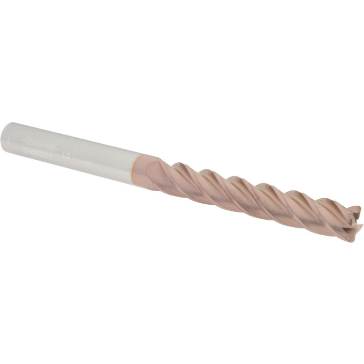 1/2" 4-Flute Solid Carbide Corner Radius End Mill, TiCN - Accupro 12183321
