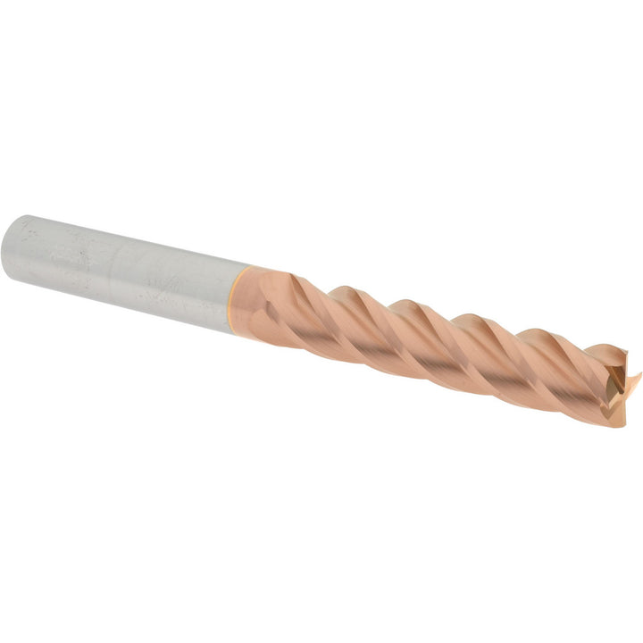 5/8" 4-Flute Solid Carbide Corner Radius End Mill, TiCN - Accupro 12183346