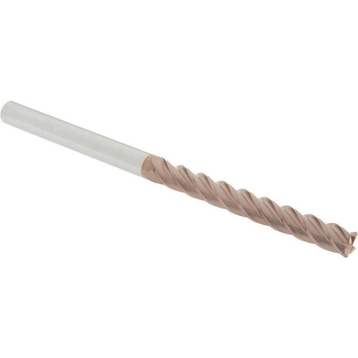 3/8" 4-Flute Solid Carbide Corner Radius End Mill, TiCN - Accupro 12183758