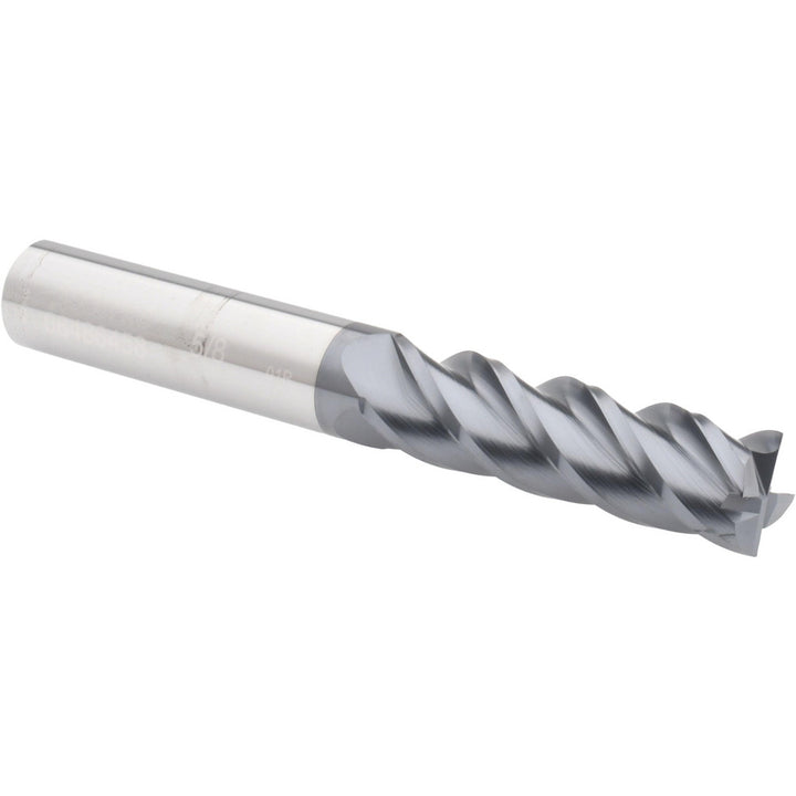 5/8" 4-Flute Solid Carbide Corner Radius End Mill, AlTiN - Accupro 12183124