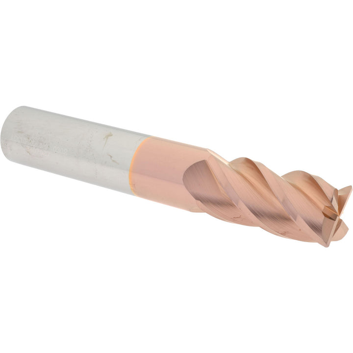 1" 4-Flute Solid Carbide Corner Radius End Mill, TiCN - Accupro 12183434